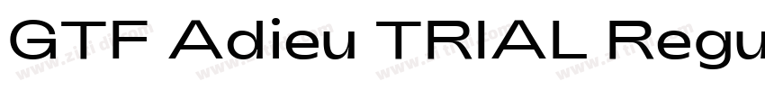 GTF Adieu TRIAL Regu字体转换